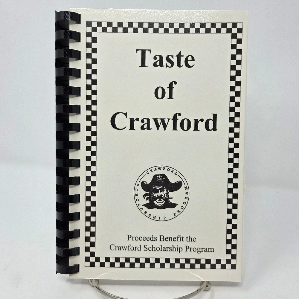Taste of Crawford Texas Community Cookbook Spiral Bound Benefit Recipes 21454